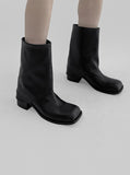 1099 Layered Middle Boots (6 cm)