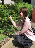 Kand Round Button Knit Cardigan