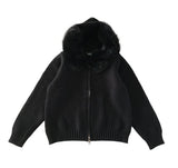 Blooming knit jacket