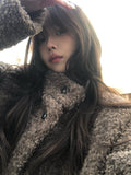 Rodin Fluffy Fur Wool Half Coat