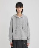 Layered Zip Hoodie