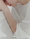 [Premium Plating] H Edition AB(W) Single Slip Bangle