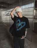 Bullet heart rabbit short sleeve T-shirt