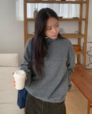 Kedon Flower Color Matching Fleece Sweatshirt