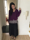 Myuro U-neck/V-neck Summer Long Sleeve Cardigan