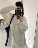 Kotsumi Pintuck Button Blouse