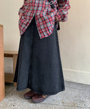 Nennuki Pocket Denim Long Skirt