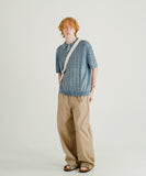 Twist Washed Short Sleeve Knit