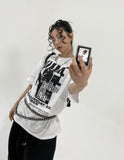 After printing loose fit short sleeves