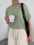 Billing Color Basic Short Sleeve Knit