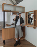 Chad Two-Tuck Snap Bermuda Pants