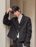 Flat Cropped Tweed Jacket
