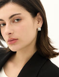 H Edition (M) Matte Castanets Square Earrings