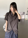 [UNISEX] Fast Summer Nylon String Overfit Short Sleeve Shirt