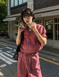 Dio Color Dying Over Short Sleeve Shirt