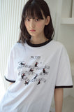 Cats Music Ringer Short Sleeve Tee