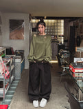 Brit Pleats Pintuck Balloon Pants