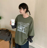 [unisex] Parked Layered Track Long Sleeve Tee