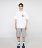 Line HEART Comics Logo Short Sleeve T-Shirt