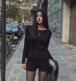 [U-BASIC] Herona Round Ribbed Knit