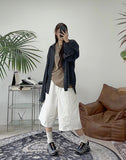 Reuben Curve Stitch Bermuda Pants