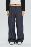 DENIM PINTUCK SLACKS