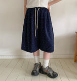 Dalson Banding Dot Bermuda Pants