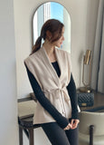 Bagueto V-Neck Knit Vest Cardigan