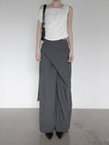 Blend Wrap Skirt Pants