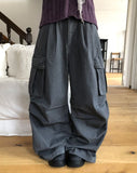 Karok Two-Pintuck Cargo Wide Pants