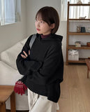 Mikam Ribbed Crop Hoodie