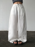 Onni Summer Side Pintuck Snap Wide Pants