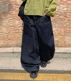 [unisex] Riove Raw Denim Wide Pants