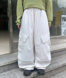 [unisex] Ruku String Banding Balloon Cargo Wide Pants