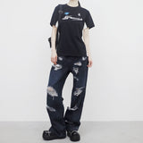 Panian Color Matching Lettering T-Shirt
