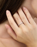 Essence Silver (W) Modern Tennis Ring 2.0mm White