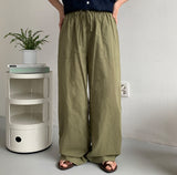 [unisex] Laran Linen Banding Wide Pants