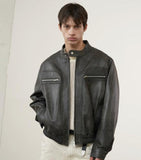 [Real Leather] Semi-China Use Jacket