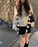 Kine Fringe Long Knit Muffler