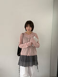 Makyu See-through Summer Round Knit Cardigan