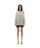 One-Shoulder Oversized Sweatshirt