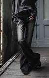 Snap Slit Denim Pants