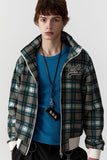 ASFOD check zip-up jacket