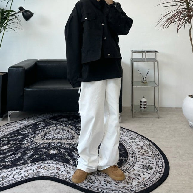 【SATIIIZ】Raden track wide cotton pants SATIIIZ (サティーズ) - ラディントラックワイドコットンパンツ