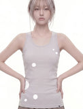 DOTS Solid Mango Sleeveless