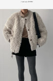 Jacqueline Round Overfit Fur Jacket