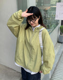 [unisex] Eiri Color Hood Over Wind jacket