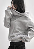 Off wide ribbed hoodie