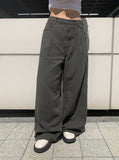 Demon Pintuck Cotton Long Wide Pants