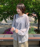 Ontone Summer Linen Hood Cardigan